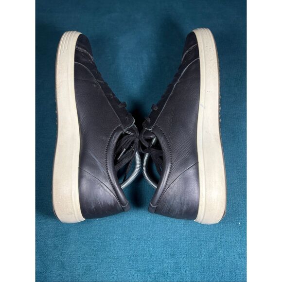 ECCO Soft 7 Black Leather Low Top Sneakers Men’s Size 10-10.5 US EU 44 main image 8